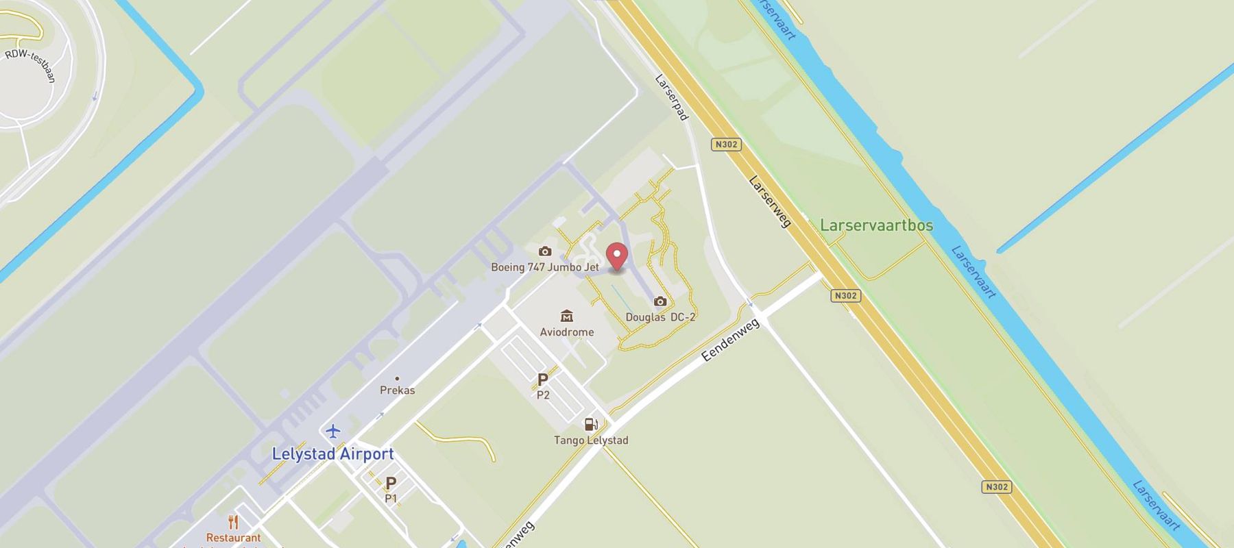 Luchtvaartmuseum Aviodrome map