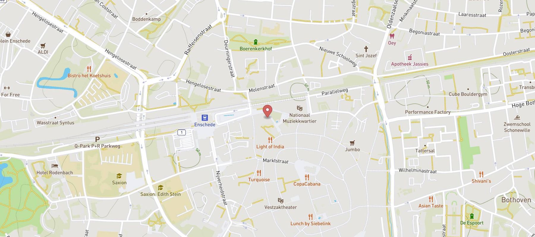 Happy Italy Enschede map