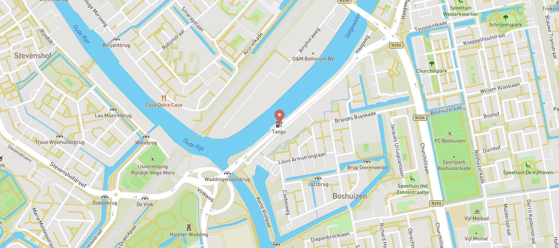 Tango Leiden map