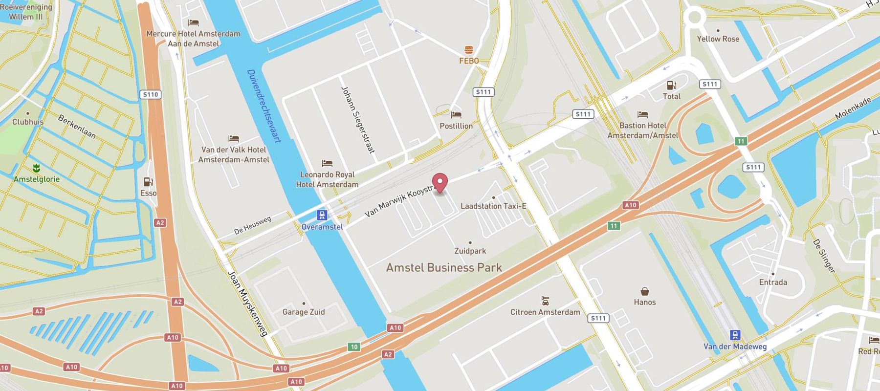 Loogman tanken & wassen Amsterdam map