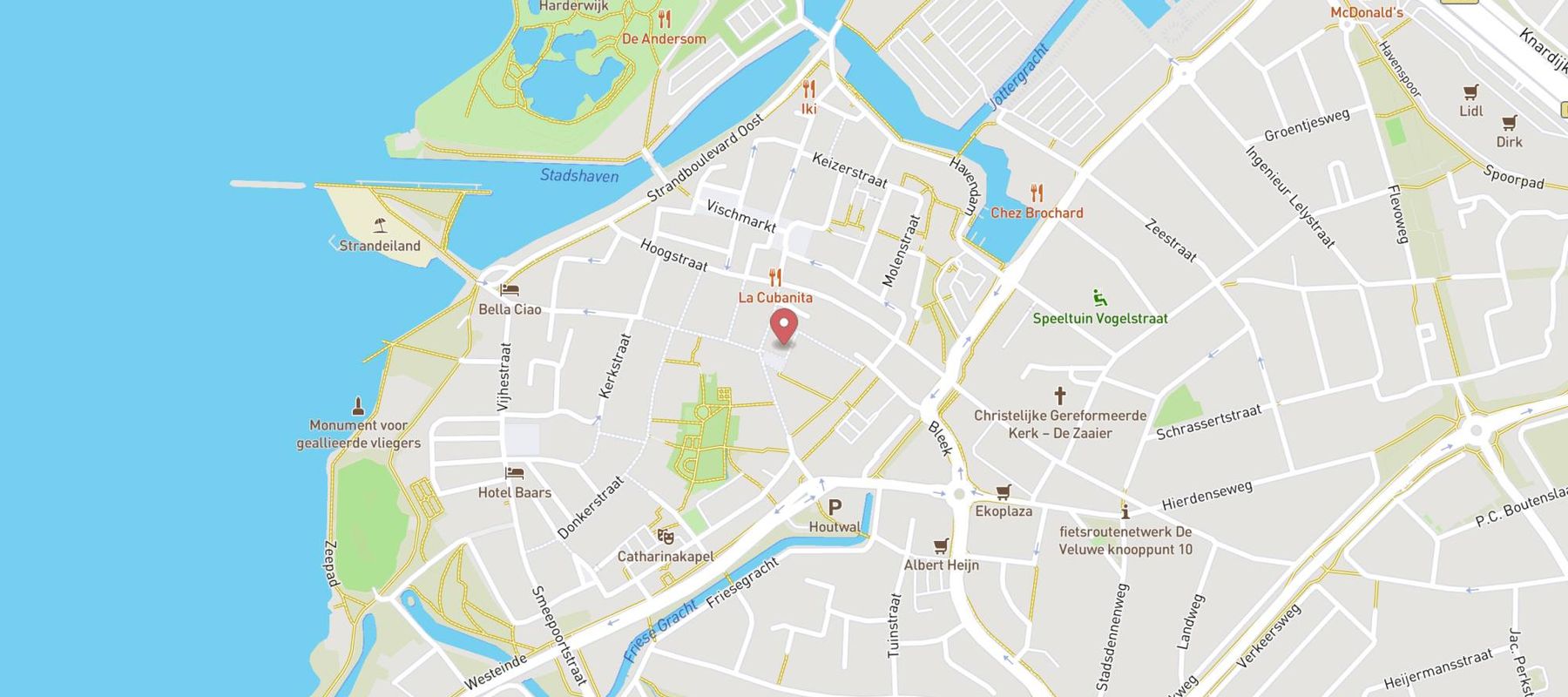 Restaurant Caert map