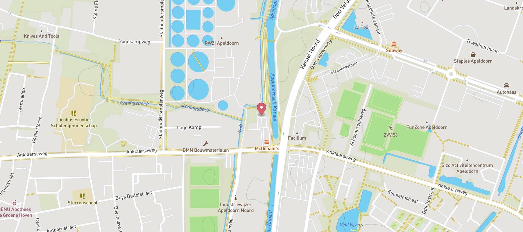 Autoservice KwikFit Apeldoorn map