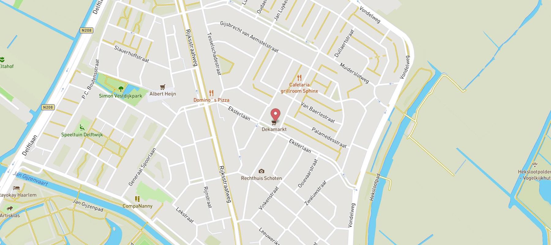 DekaMarkt Haarlem map