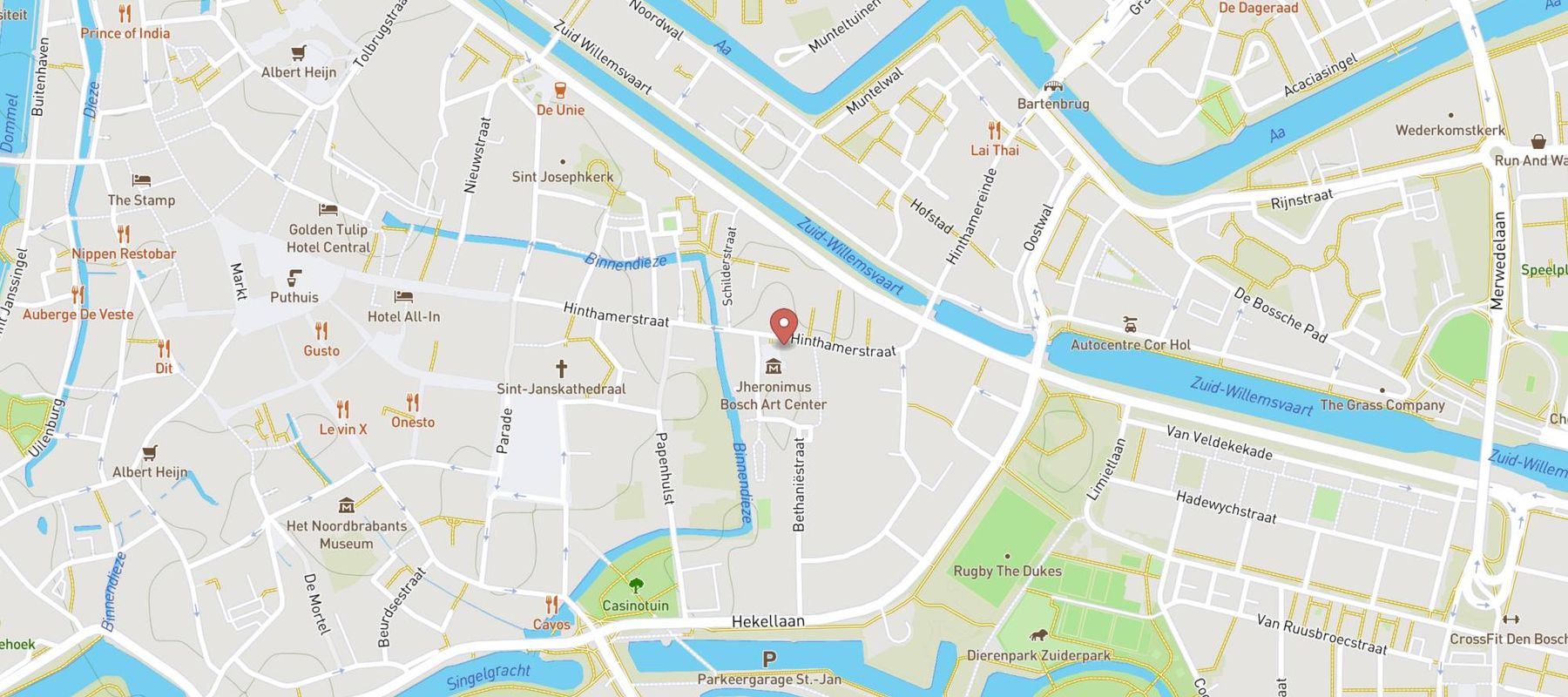 Sense Restaurant Den Bosch map