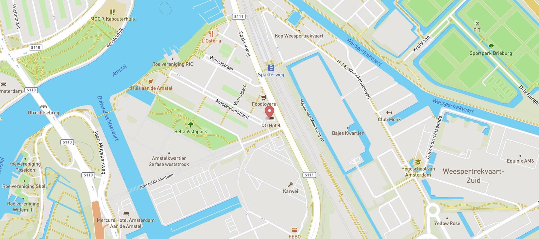 QO Amsterdam map
