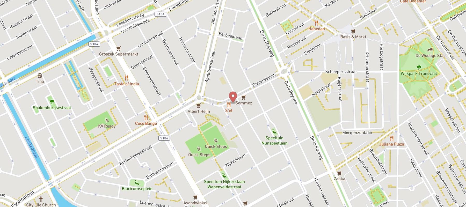 Blokker Den Haag Dierenselaan map