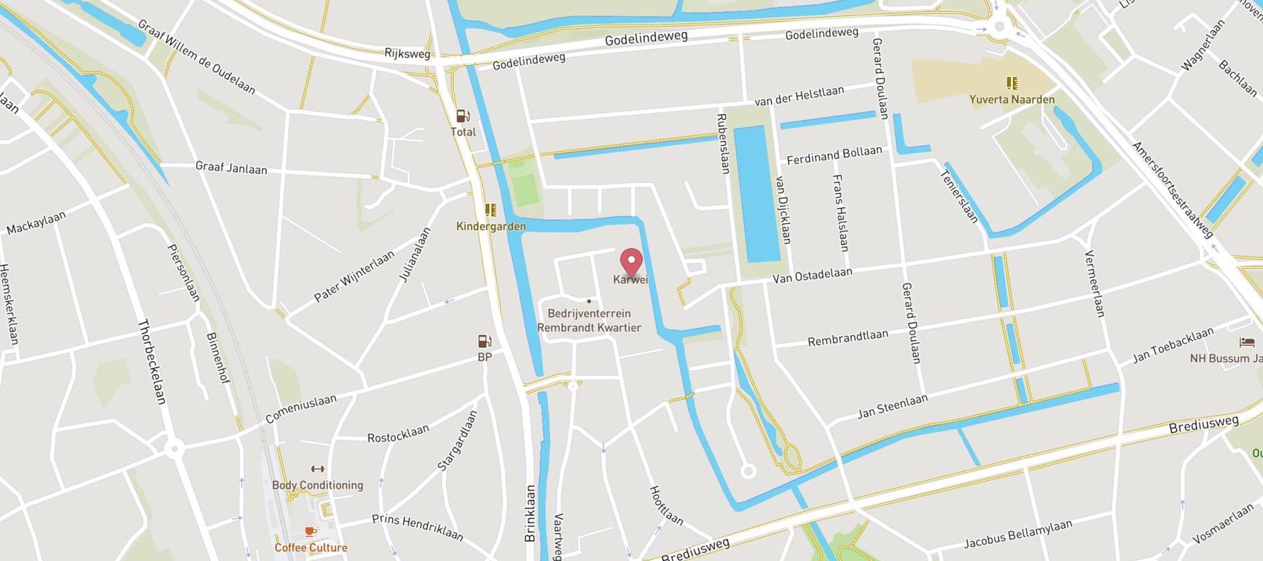 Karwei Bussum map