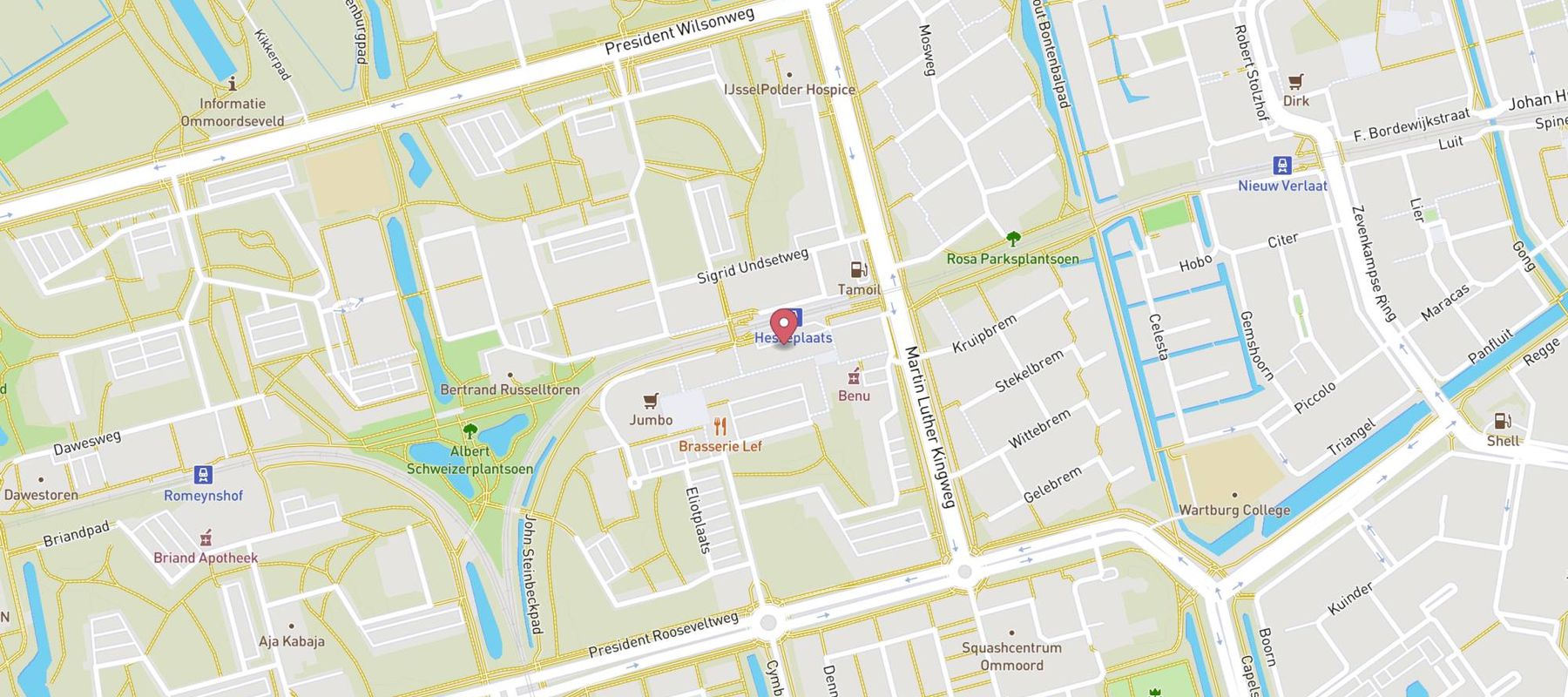 Pearle Opticiens Rotterdam - Hesseplaats map