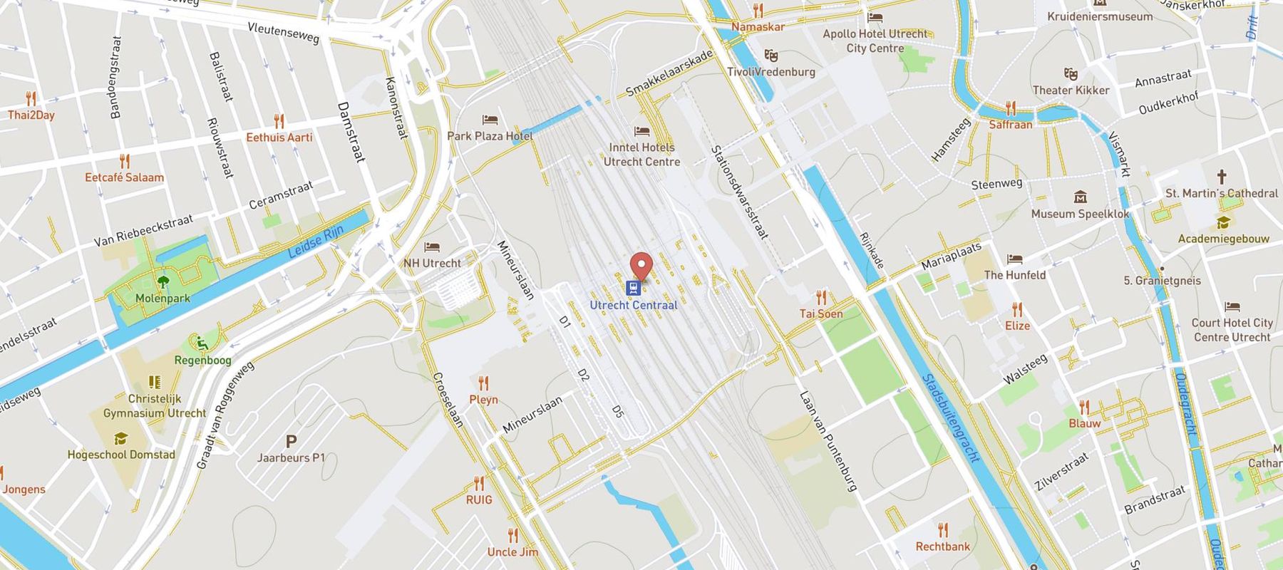 Utrecht Centraal map