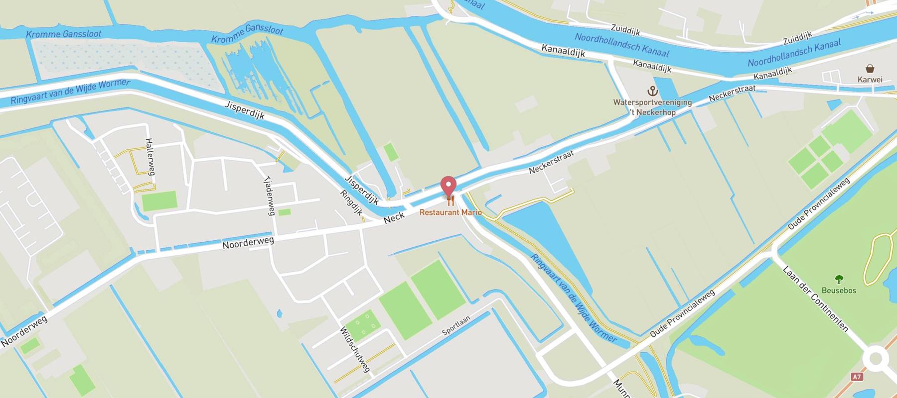 Restaurant MARIO map