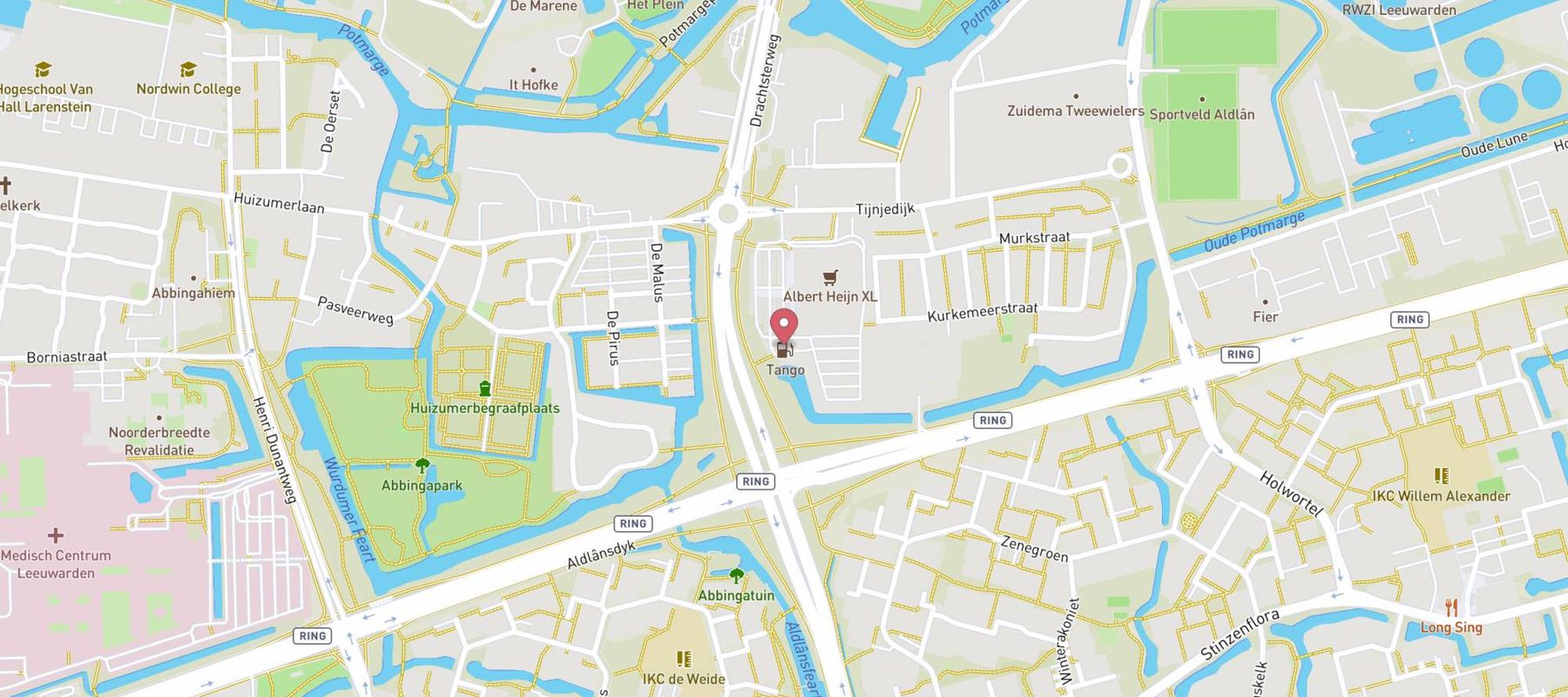 Tango Leeuwarden Tijnjedijk map