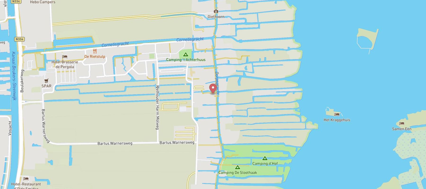 Grand Café Fanfare map