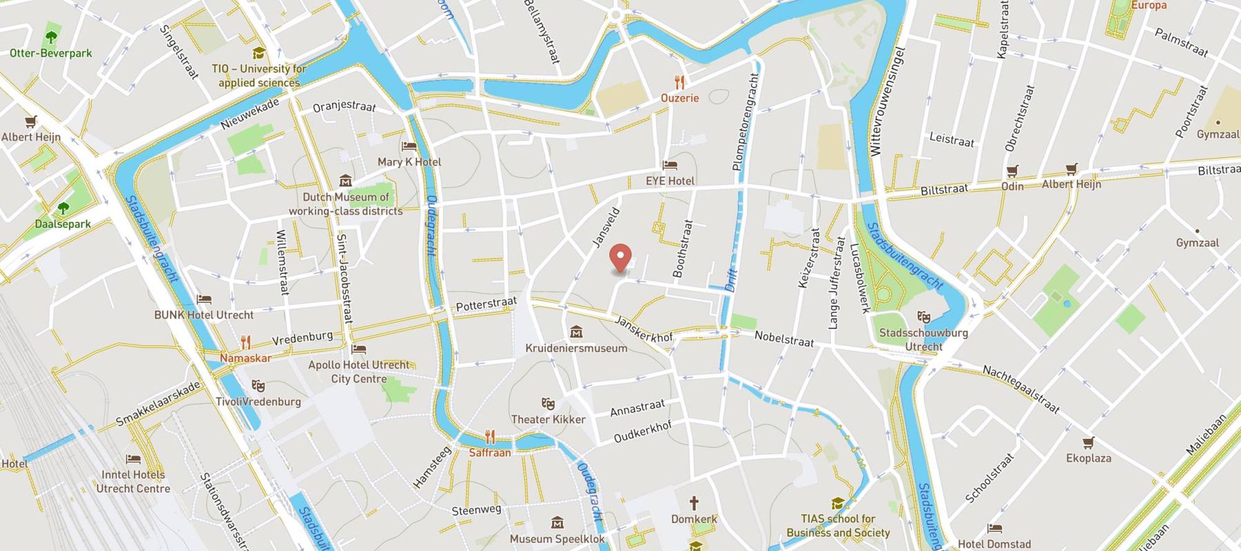Hotel Restaurant Brass map