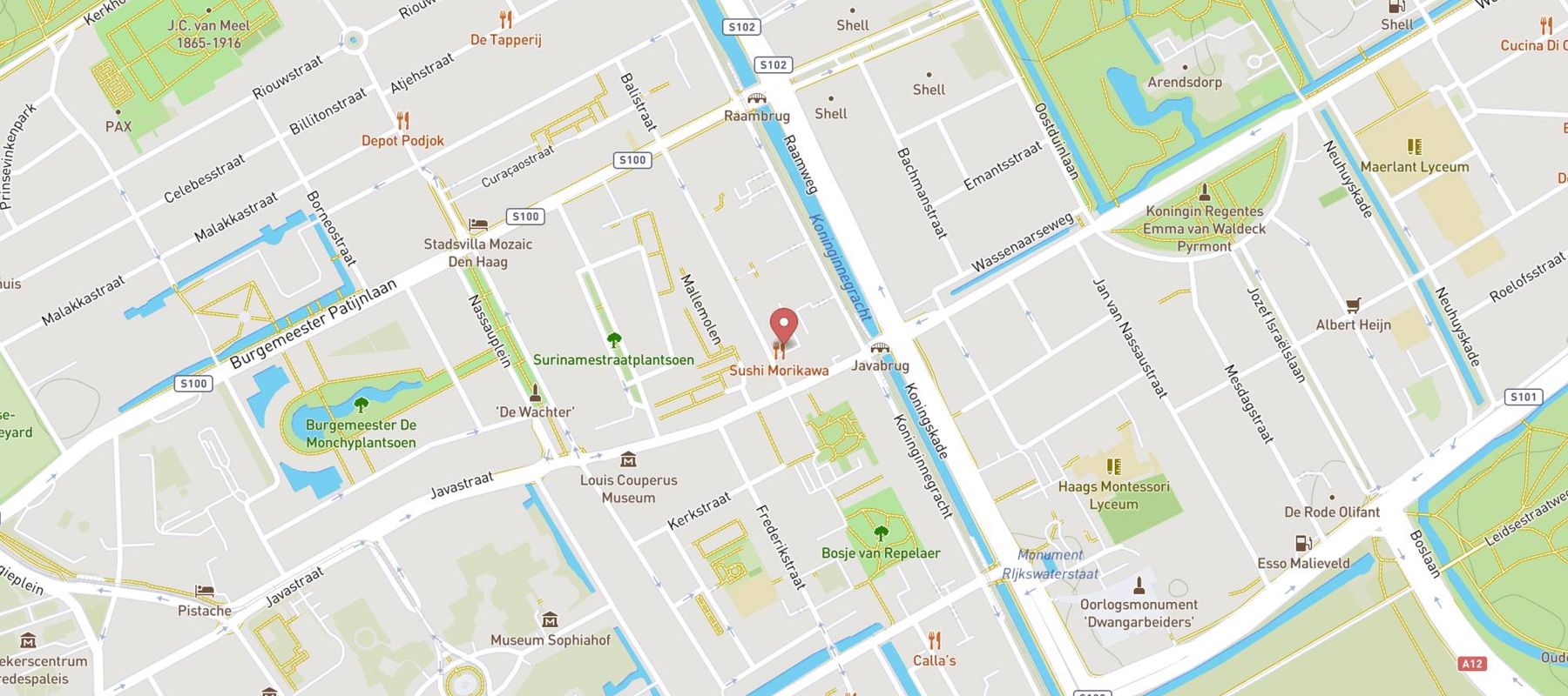 Sushi Morikawa map