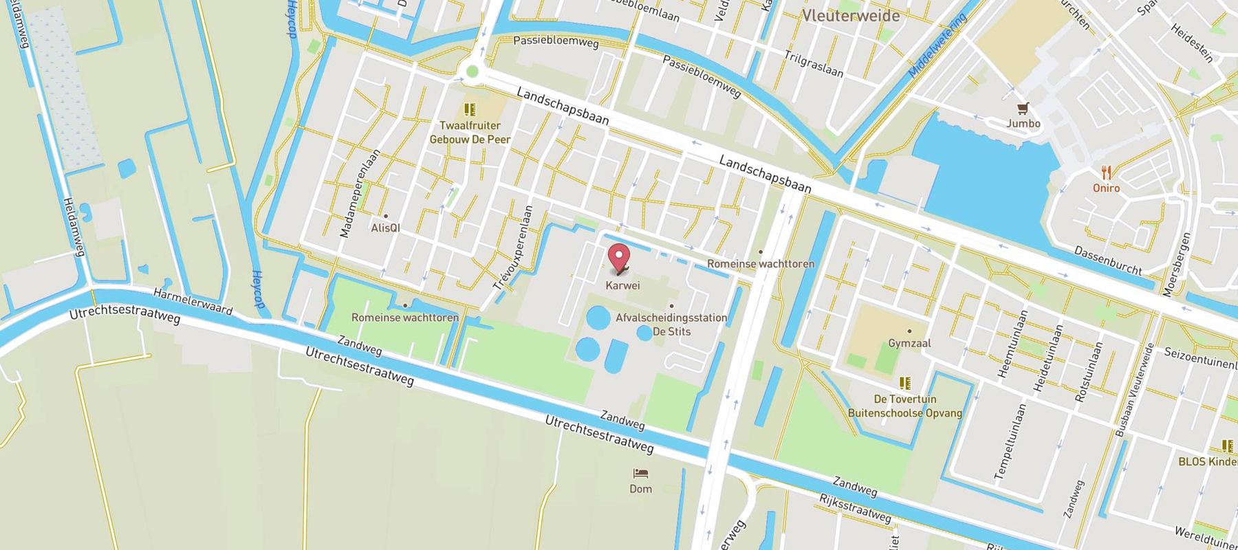 Karwei bouwmarkt Utrecht-Vleuterweide map