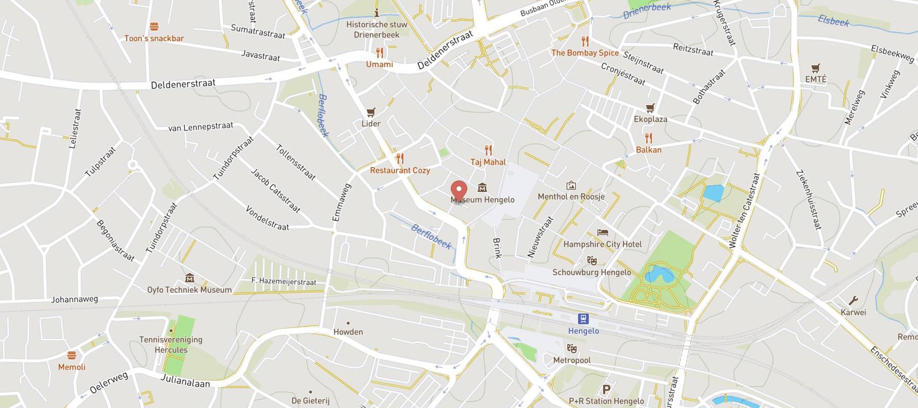 Q-Park De Brink map