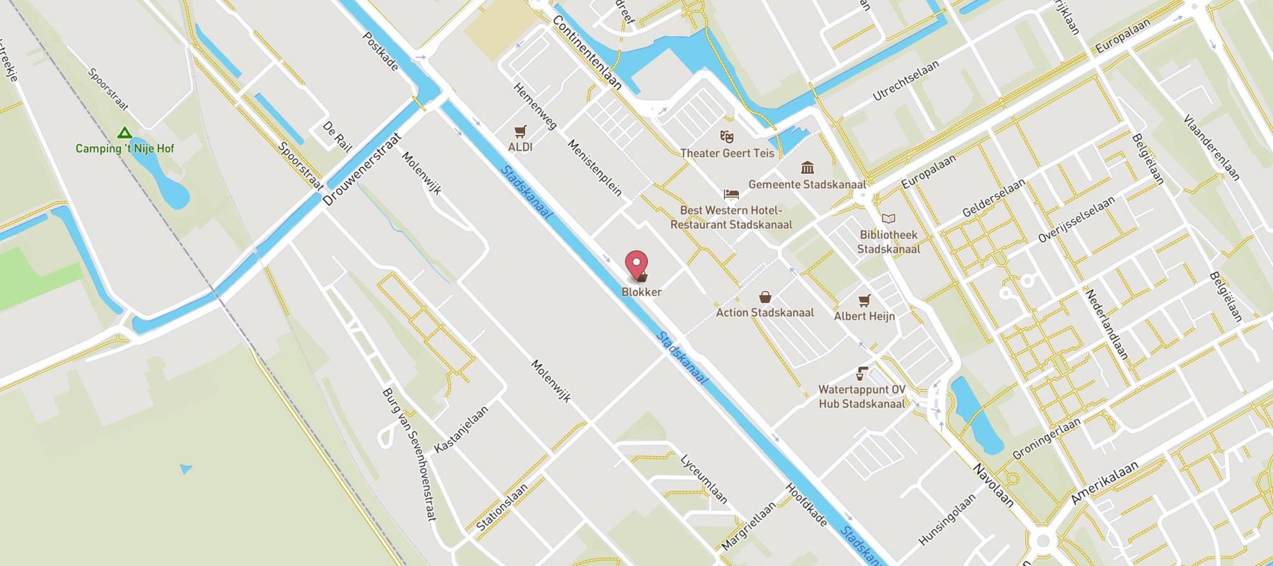 Blokker Stadskanaal map