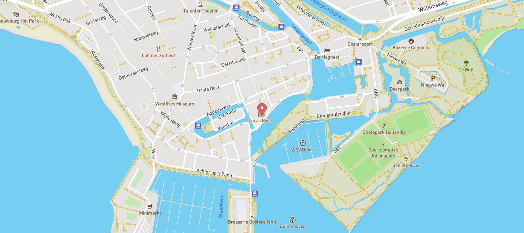 HAVN - Restaurant in Hoorn map