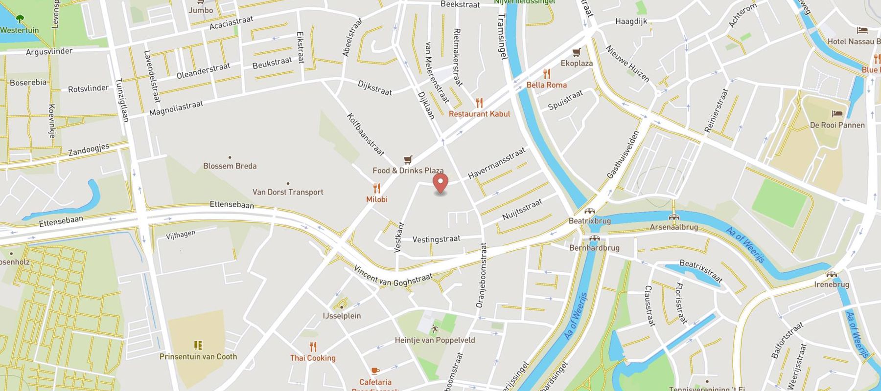 Ingenhousz Breda map