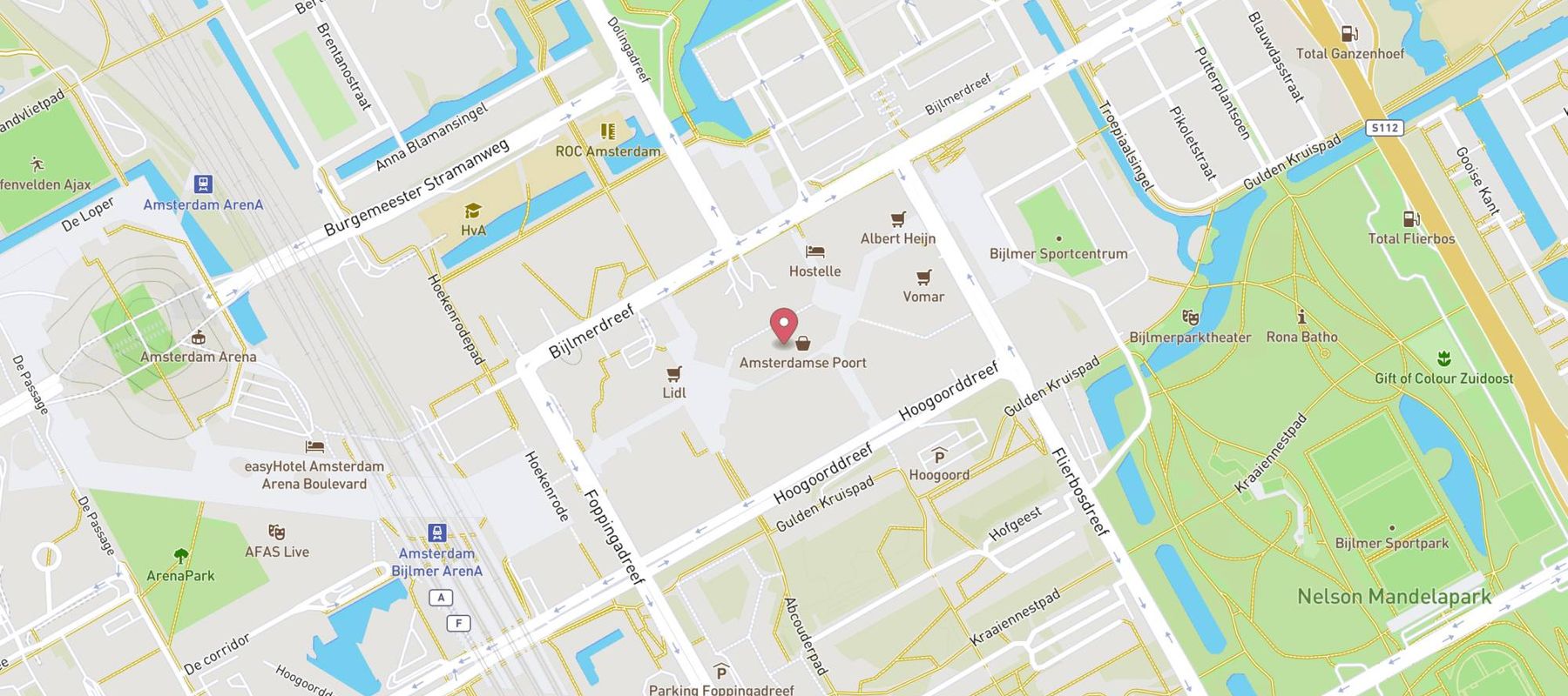 Action Amsterdam Bijlmerplein map