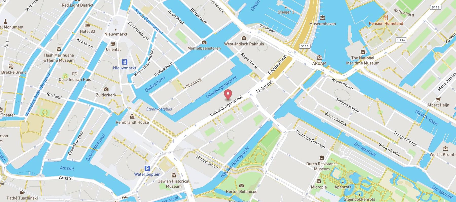 Hotel Motel One Amsterdam-Waterlooplein map