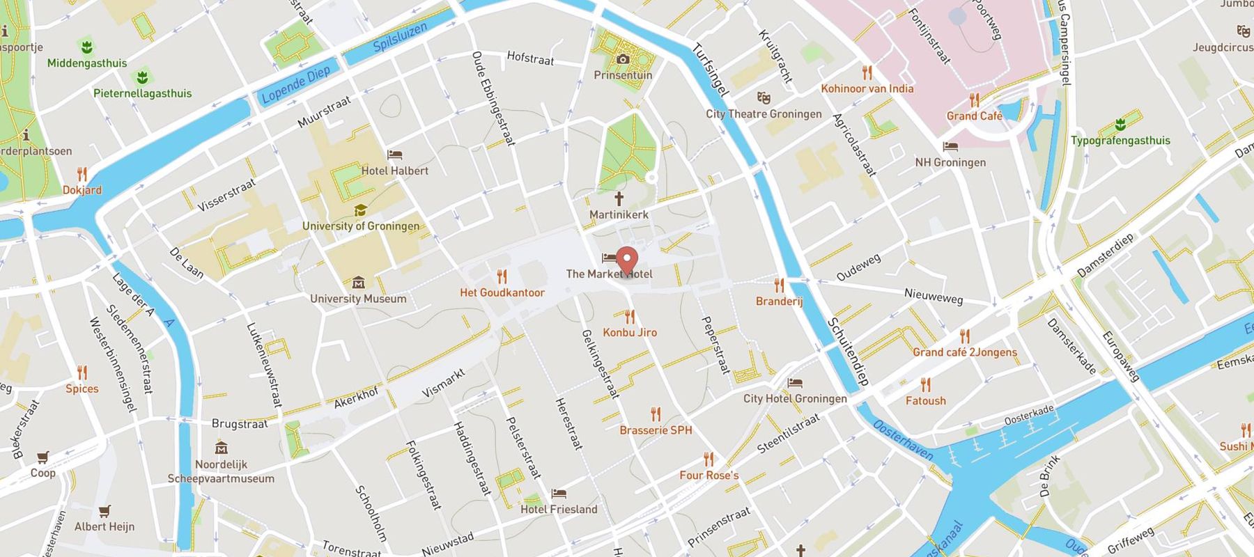 Rooftop Merckt Eten & Drinken map