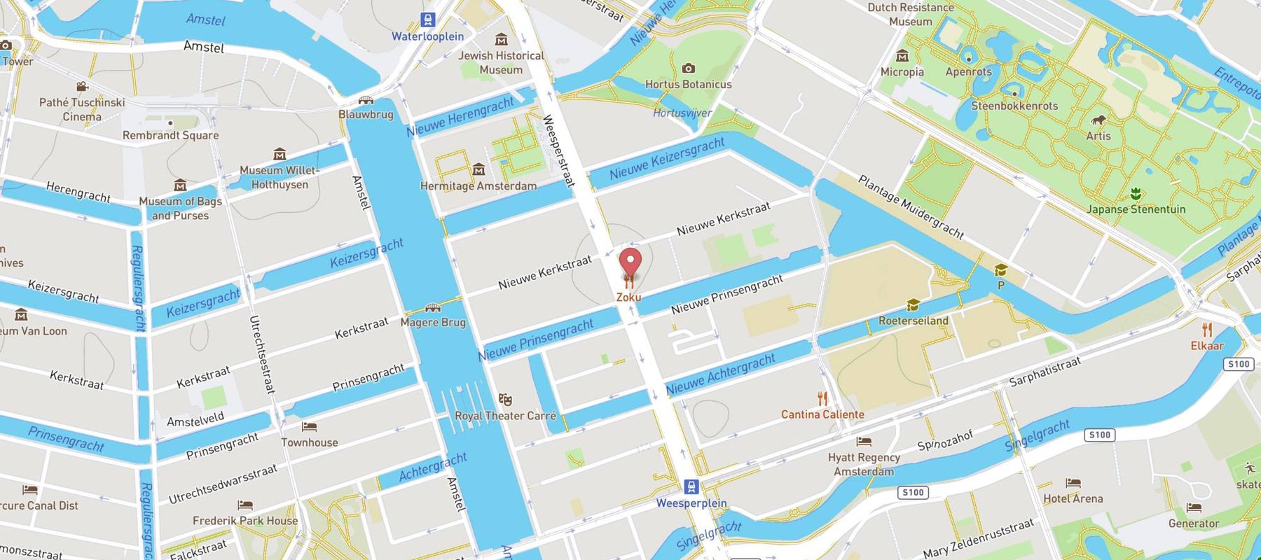 Zoku Amsterdam map