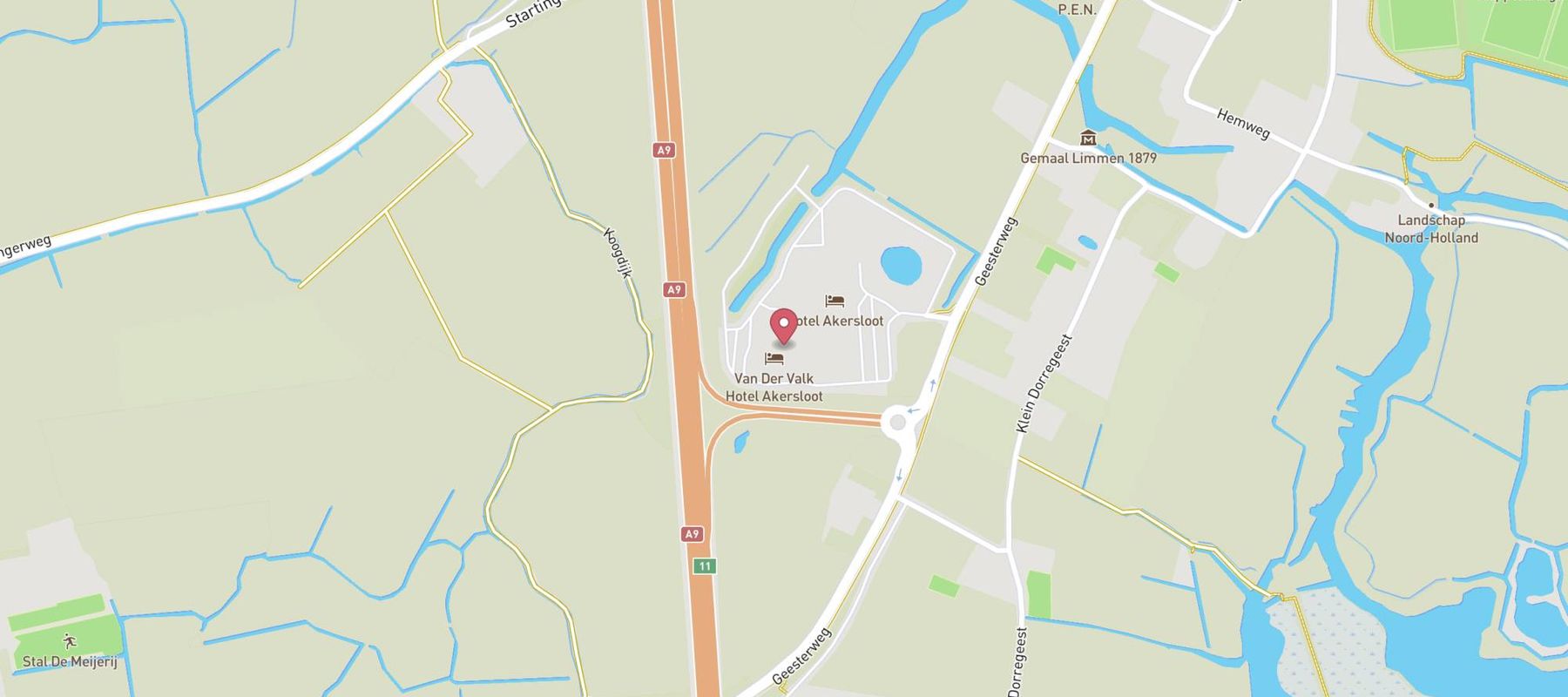 Van der Valk Hotel Akersloot map