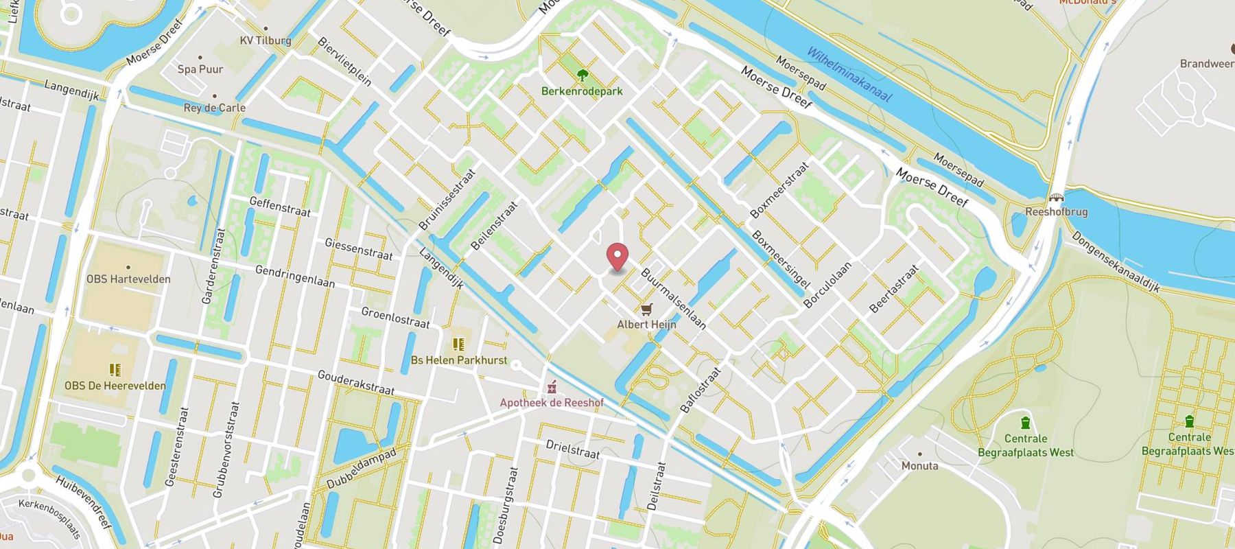 Pearle Opticiens Tilburg map
