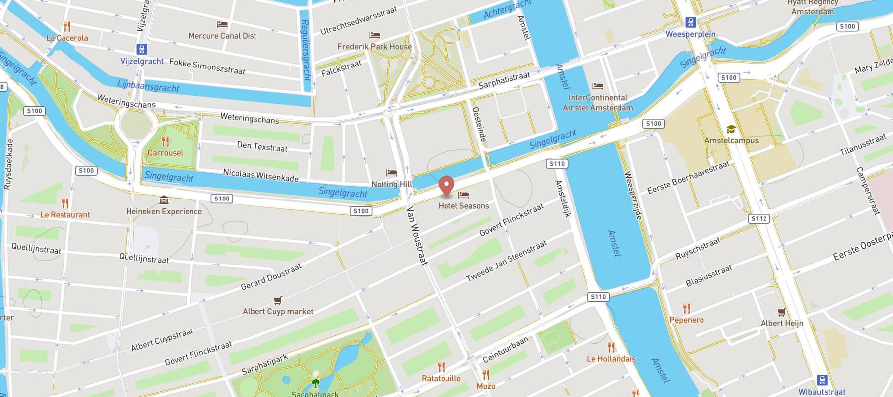 ibis Styles Amsterdam Amstel map