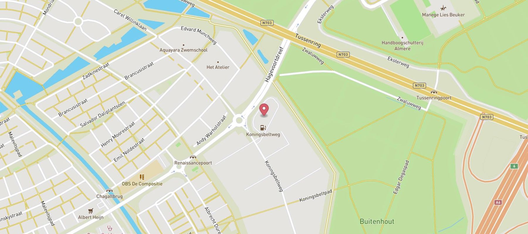 SPAR express Almere map