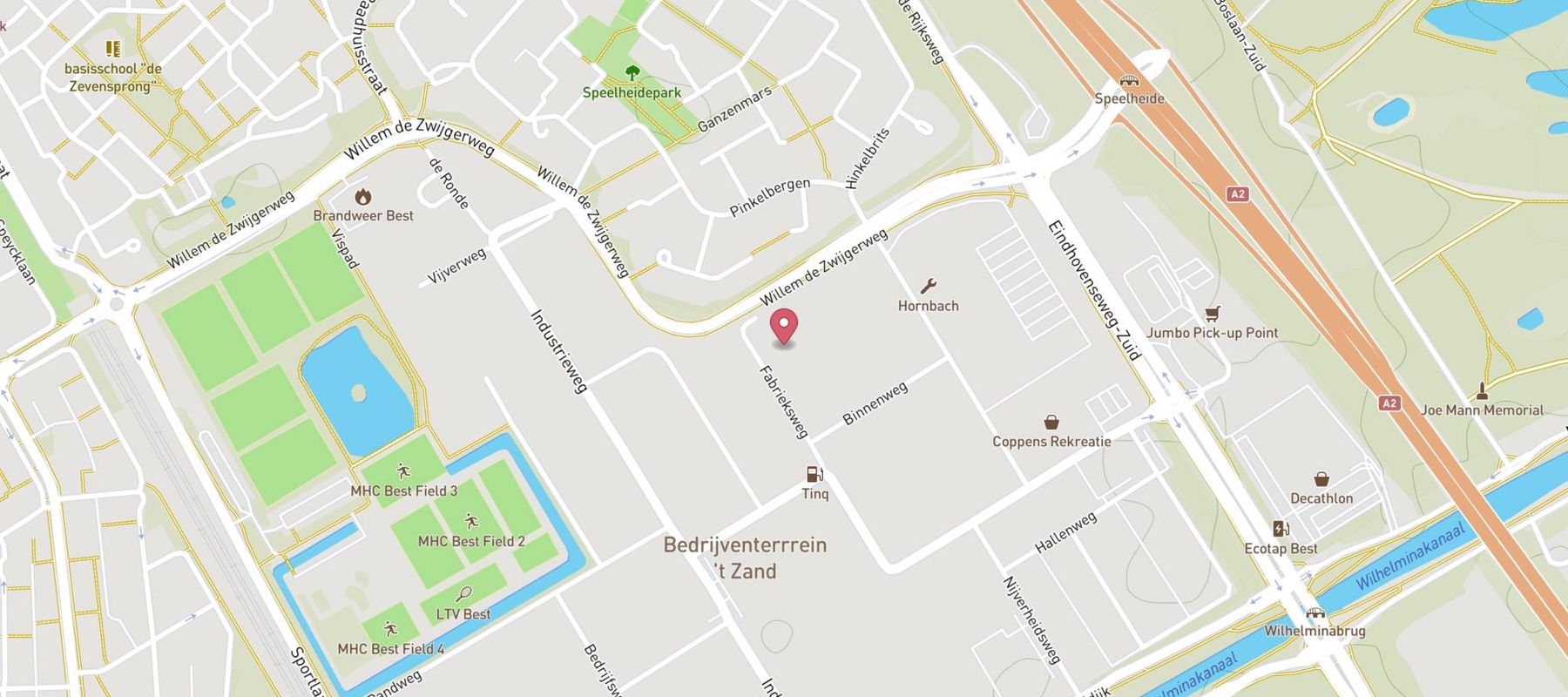 Hertz Autoverhuur - Best - Fabrieksweg 5-7 map