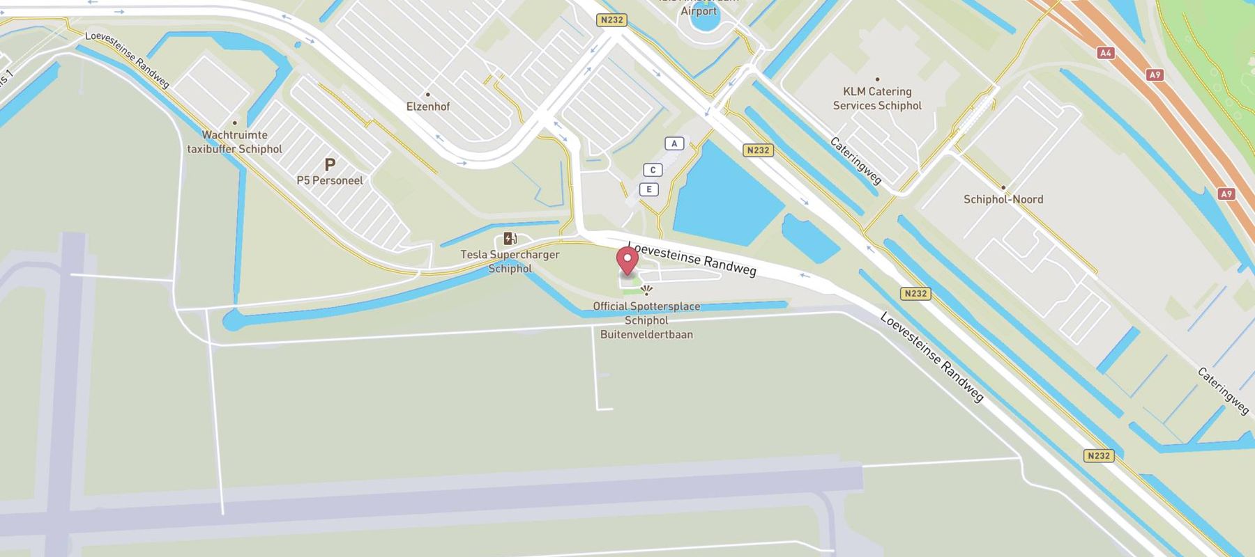 McDonald's Airport Schiphol McDrive Noord map