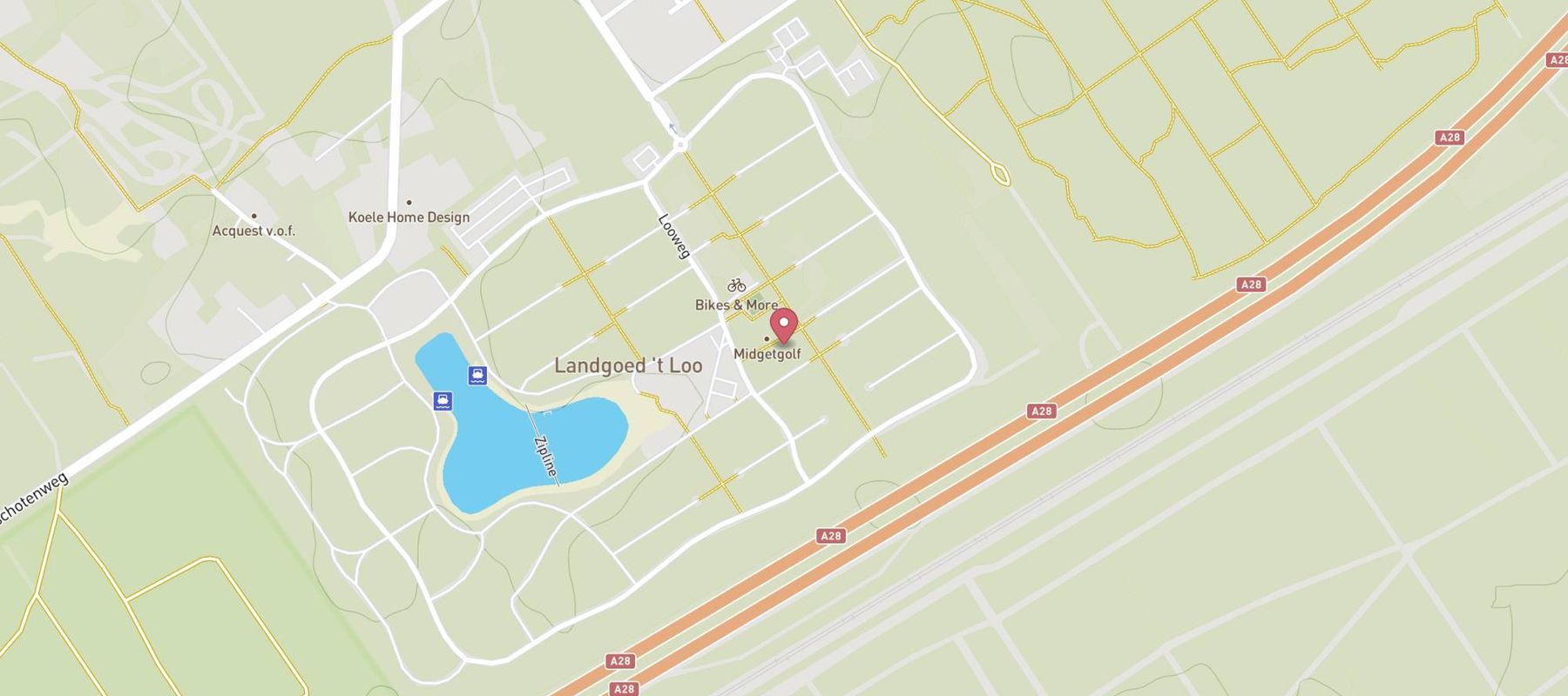 Landal Landgoed 't Loo map