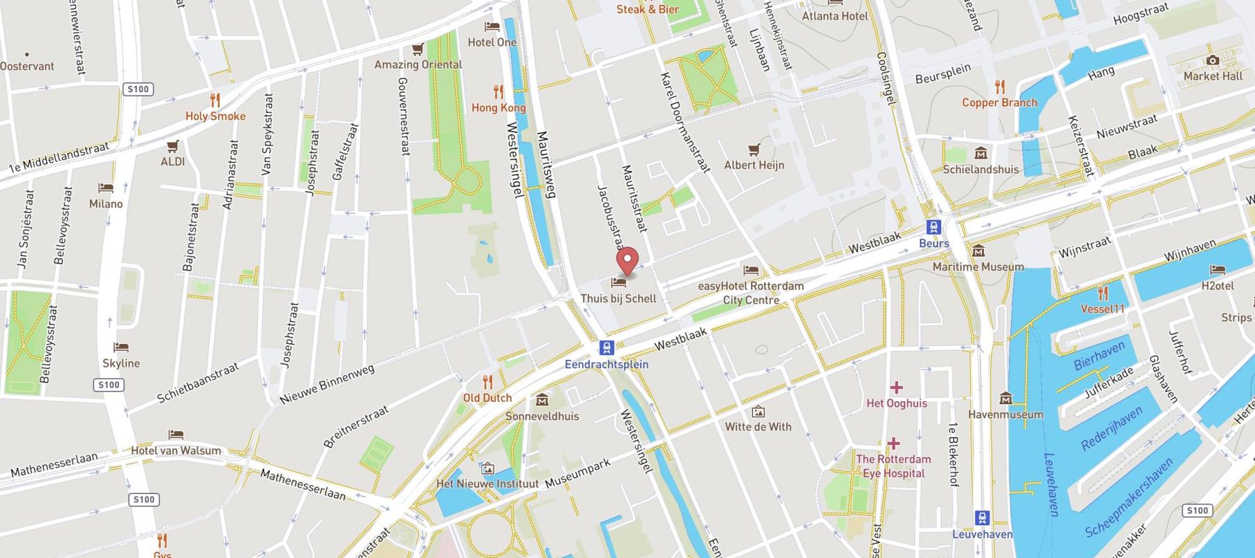 Retreat QoQo Massage Oude Binnenweg Rotterdam map