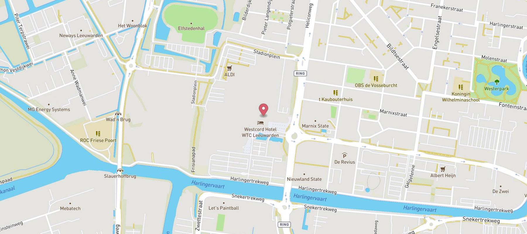 Westcord WTC Hotel Leeuwarden map