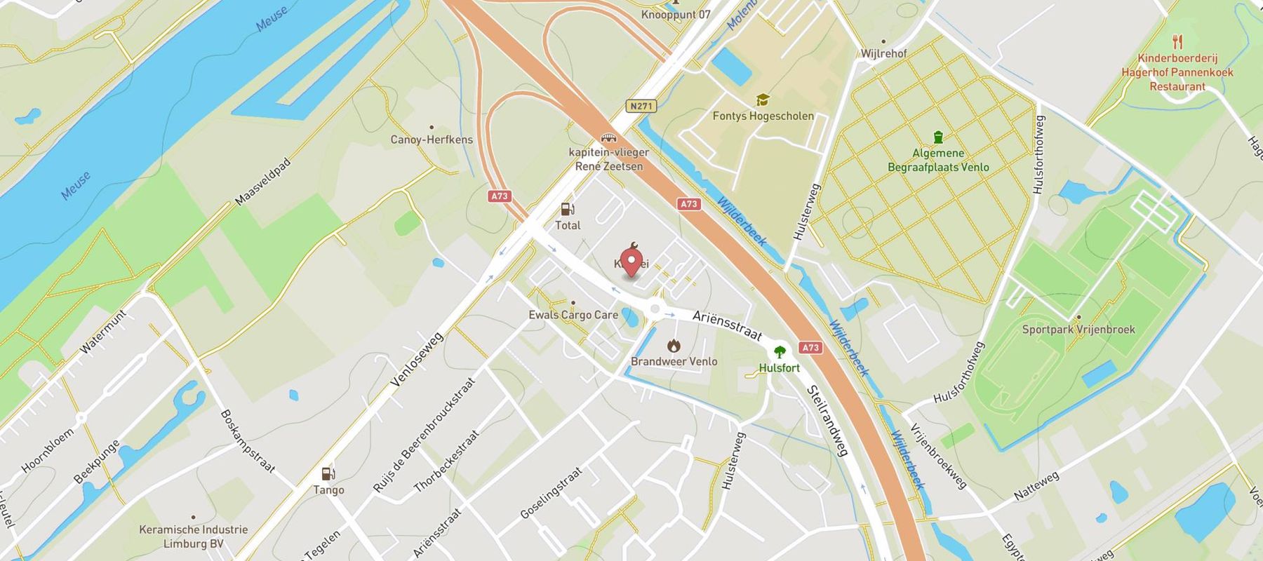 Karwei bouwmarkt Venlo-Tegelen map