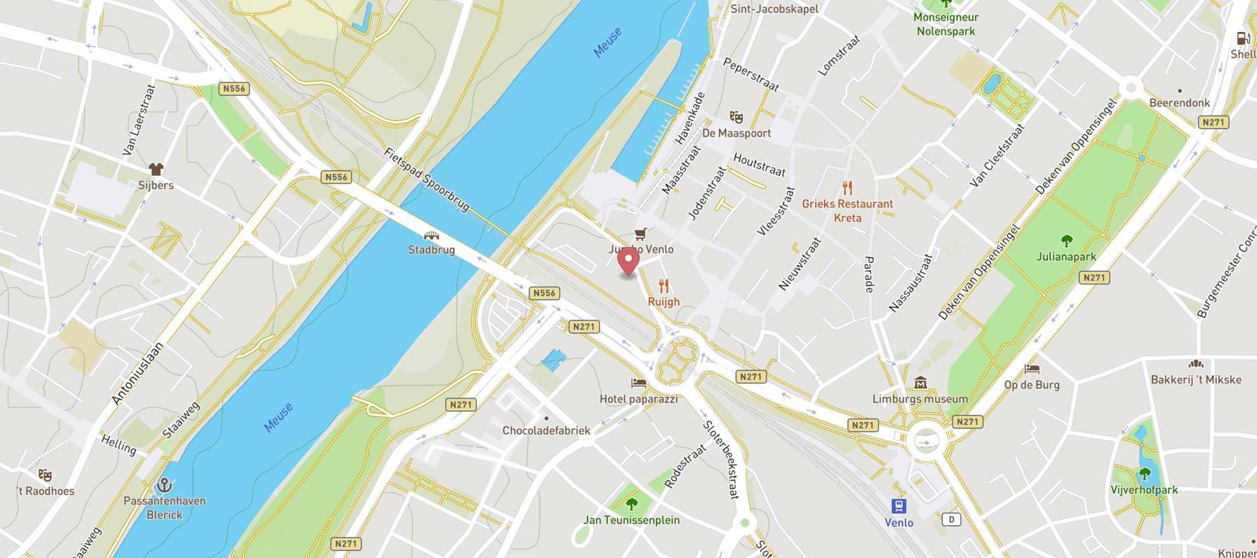 Q-Park Roermondsepoort map
