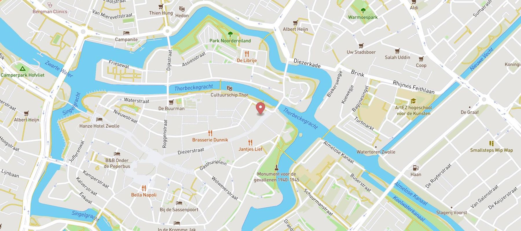 Blokker Zwolle Diezerstraat map