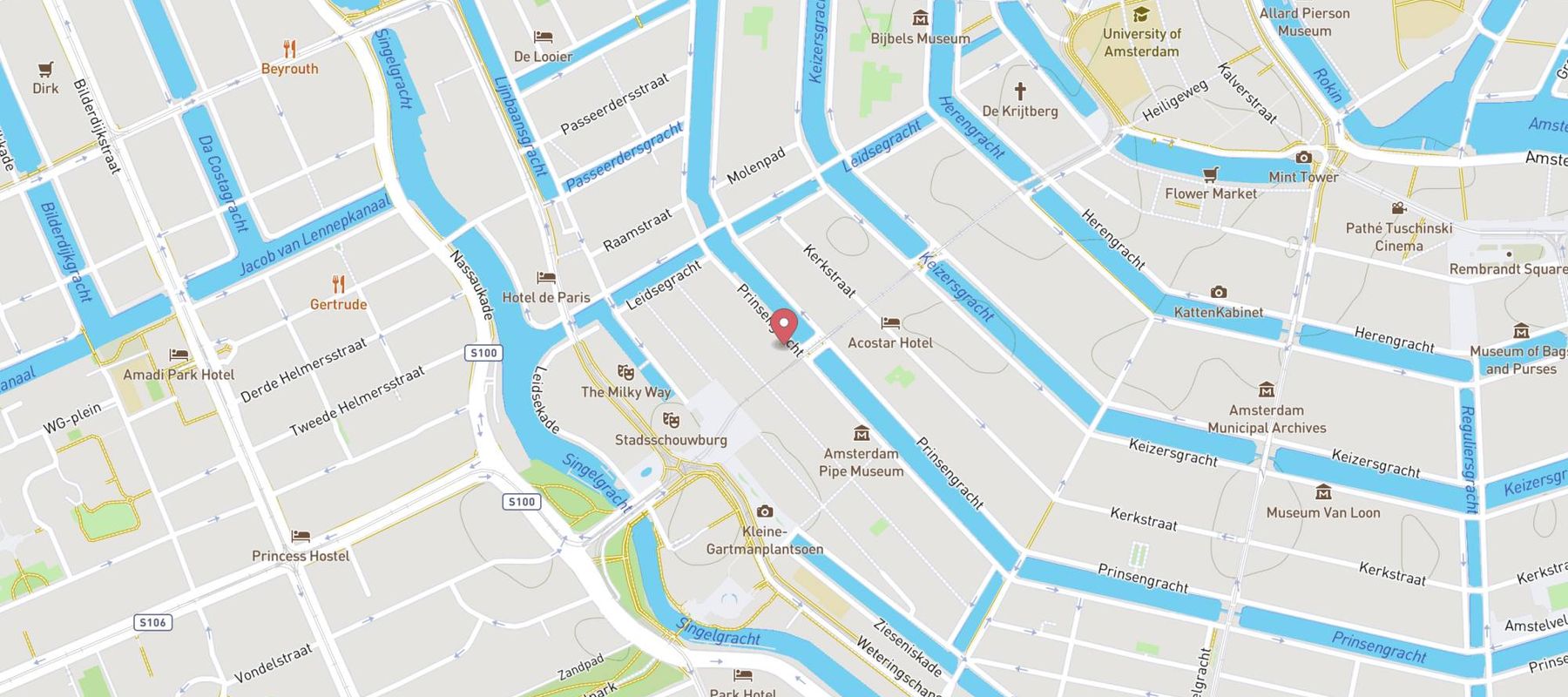 Dikker & Thijs Hotel map