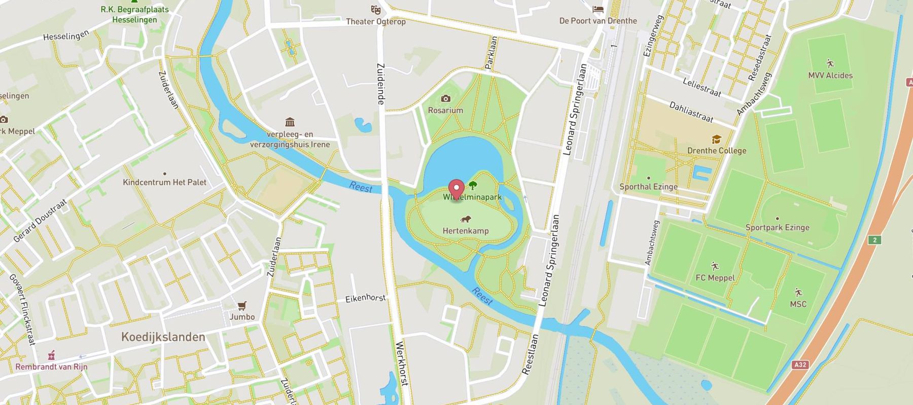 Wilhelminapark map