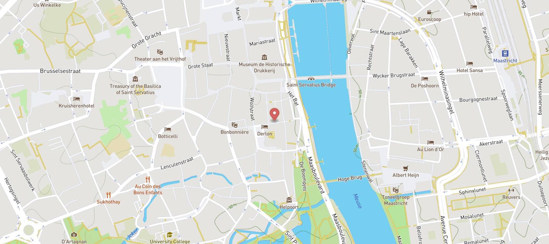 Vino&Friends Maastricht map