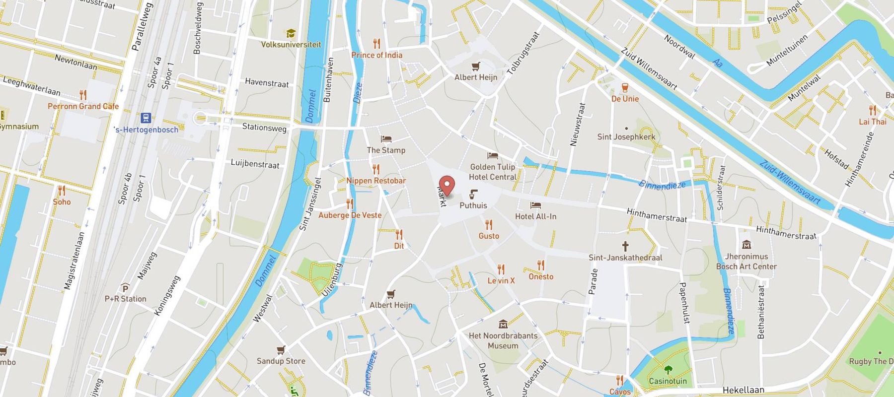 ICI PARIS XL Den Bosch map
