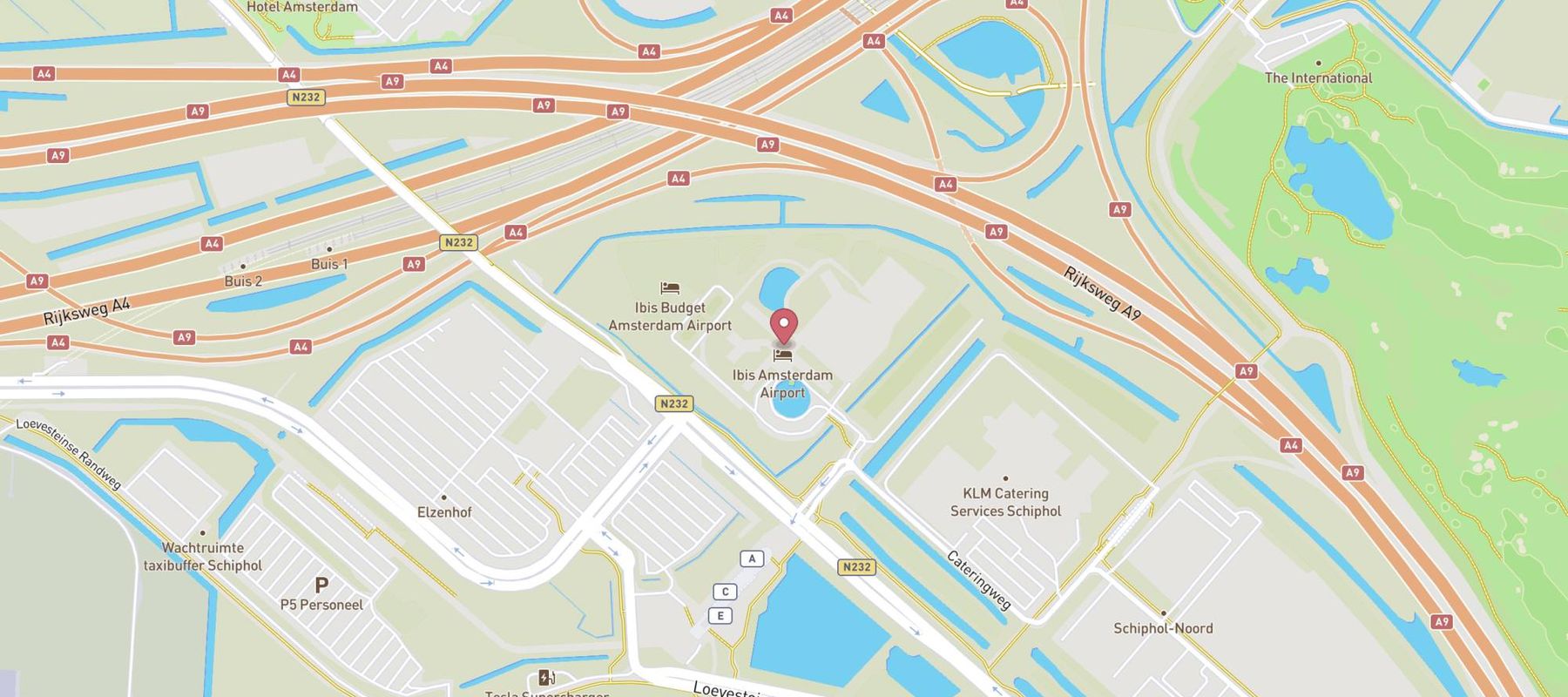 Hotel ibis budget Amsterdam Airport map