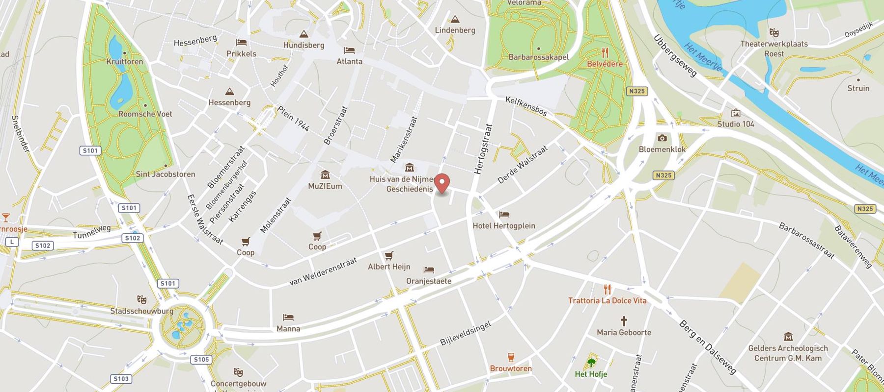 Humphrey's Restaurant Nijmegen map