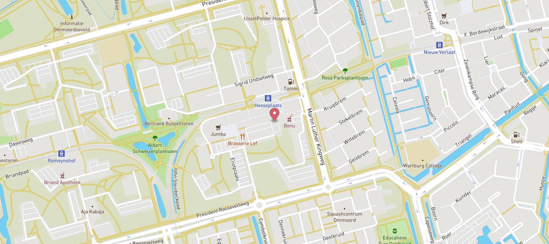 Blokker Rotterdam Hesseplaats map