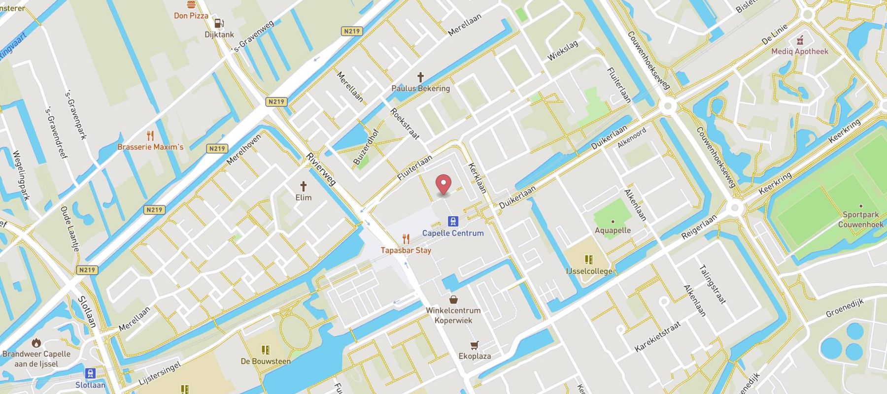 Pearle Opticiens Capelle aan den Ijssel - Koperwiek map