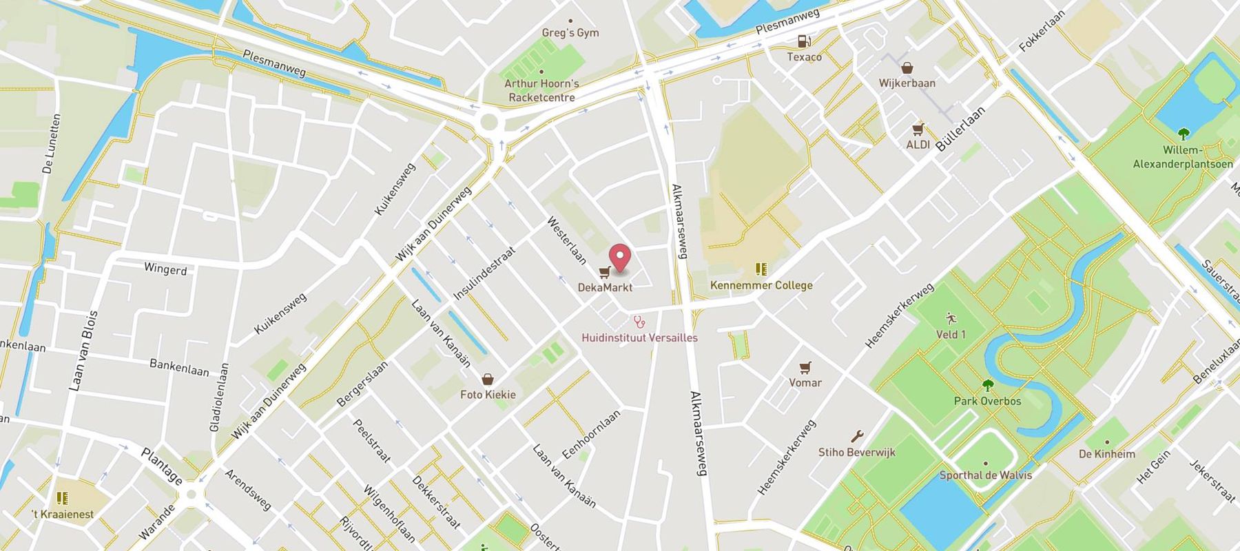 DekaMarkt Beverwijk map
