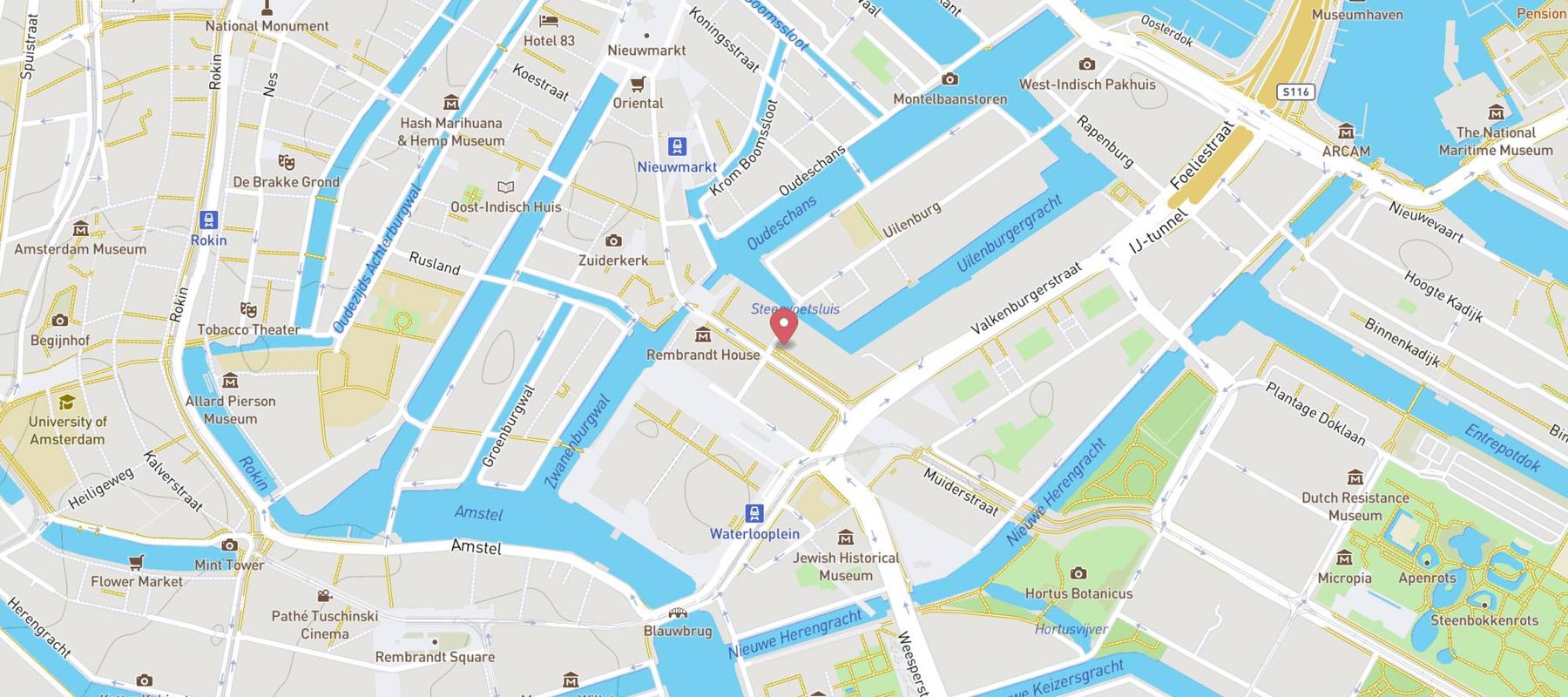 HEMA Amsterdam - jodenbreestraat map