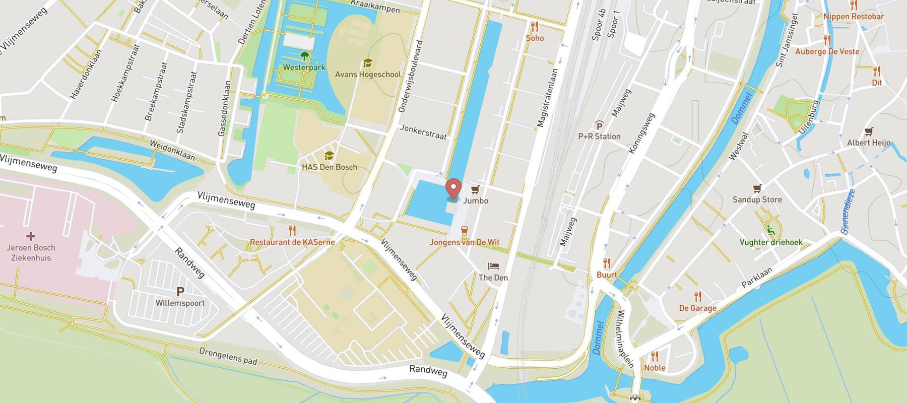 Restaurant De Beren Den Bosch-Paleiskwartier map
